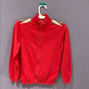 Red Burberry sweatshirt